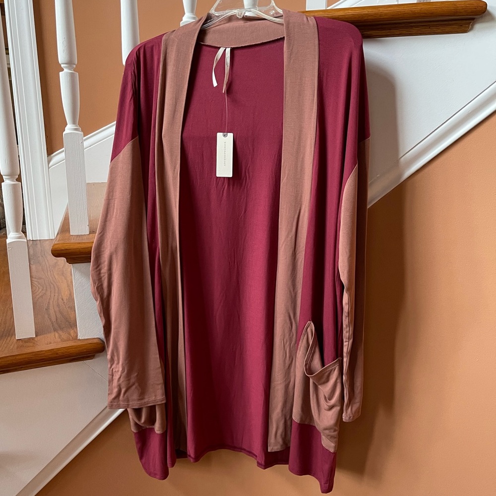 Anthropologie NWT Sz Med or SM top rated color blocked robe and Jumpsuit Set - Picture 11 of 17